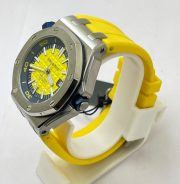 Audemars Piguet Diver Yellow Rubber Strap Swiss Automatic Watch - Image 3