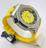Audemars Piguet Diver Yellow Rubber Strap Swiss Automatic Watch - Image 4