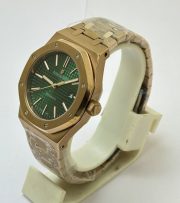 Audemars Piguet Royal Oak Green Rose Gold Swiss Automatic Watch - Image 3