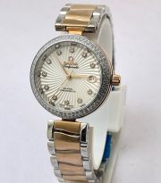 Omega Ladymatic Nicole Kidman White Dual Tone Ladies Watch - Image 2