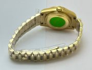Rolex Datejust Green Floral Diamond Bezel Rose Gold Swiss Automatic Ladies Watch - Image 6