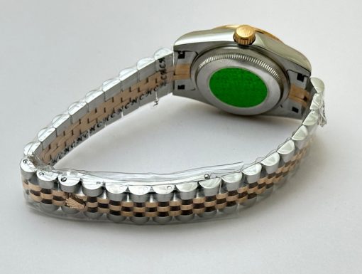 Rolex Datejust White Diamond Bezel Mother Of Pearl Dual Tone Swiss Automatic Ladies Watch - Image 6