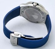Hublot Classic Fusion Steel Diamond Blue Rubber Strap Ladies Watch - Image 6