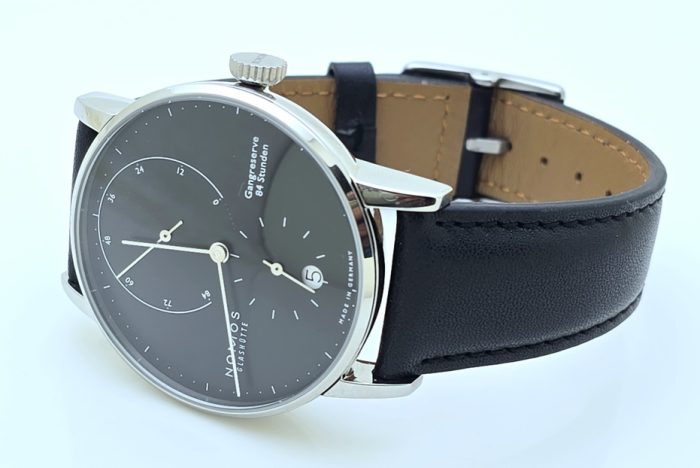 Nomos Glashutte LAMBDA Gangreserve 84 Stunden Black Steel Power Reserve Swiss Automatic Watch - Image 6