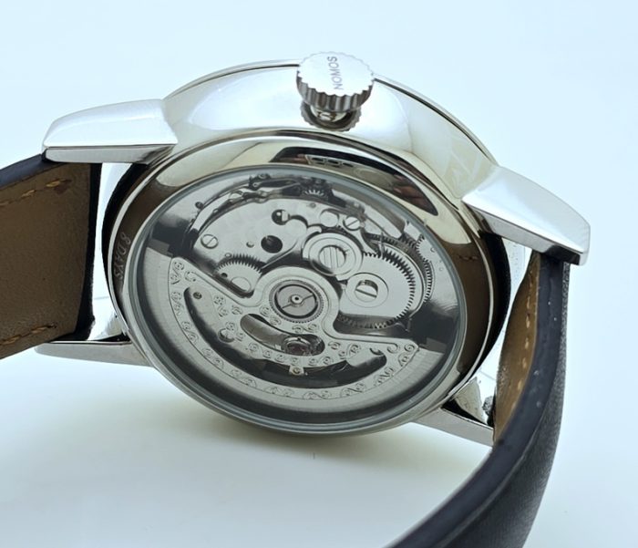 Nomos Glashutte LAMBDA Gangreserve 84 Stunden Black Steel Power Reserve Swiss Automatic Watch - Image 8